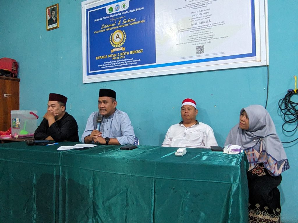Tingkatkan Kualitas dan Mutu Madrasah, MTsN 2 Kota Bekasi Gelar Rapat Rutin Awal Tahun